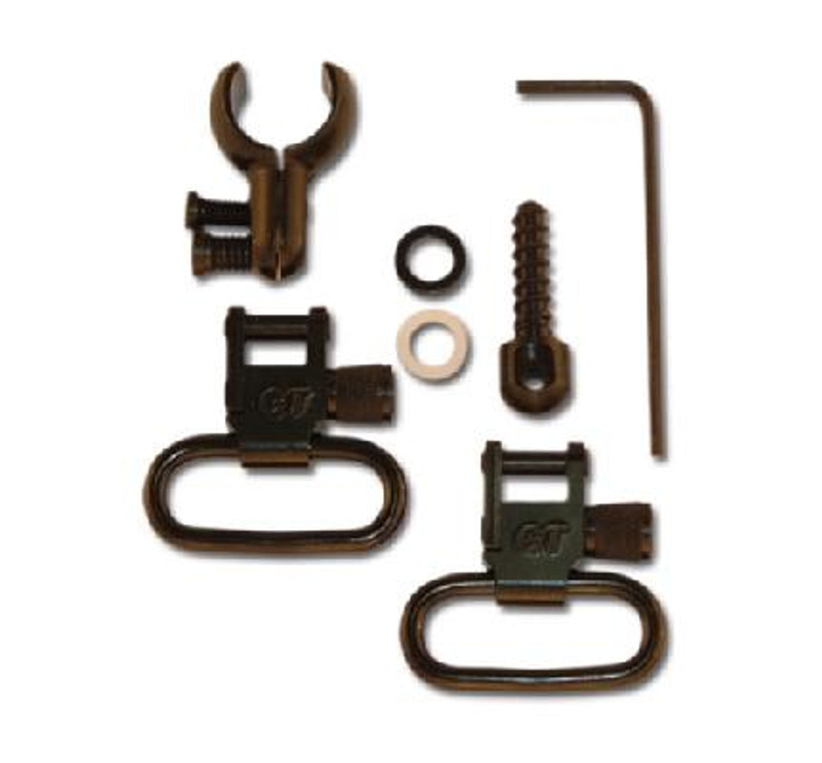 GROVTEC TWO PIECE BARREL BAND SWIVEL SET .500-.550 1 INCH LOOPS Gtsw85 ...