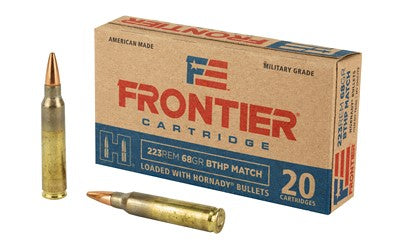 HORNADY 223 REM 68GR BTHP MATCH FRONTIER x20 (HFR160)