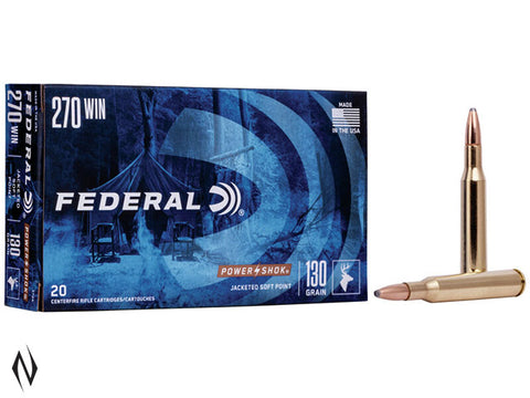 Federal power shock 270win 130gr SP x20