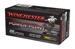 Winchester Power-Point - .22LR - HP 40gr - Box of 50