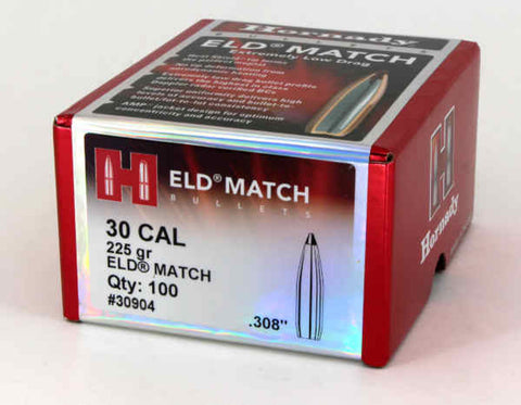 Hornady ELD-M .308” 30cal 225gr 100pk H30904