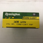 Remington Core-Lokt - .308win - SP 150gr - Box of 20