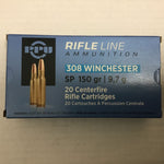 PPU Ammunition - 308win - SP 150gr - Box of 20