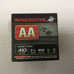 Winchester AA Target Load - 410ga - #9 shot - Box of 25