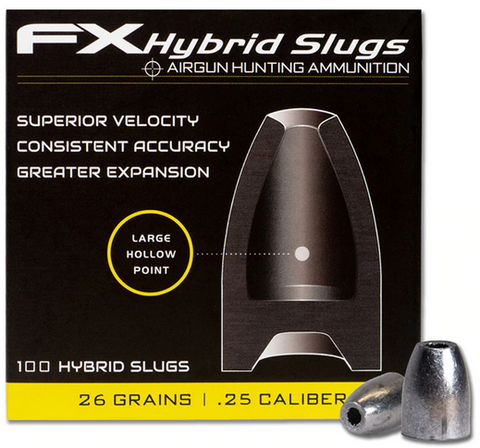 FX Hybrid Slug - .25 Cal - 26grans - Large Hollow Point