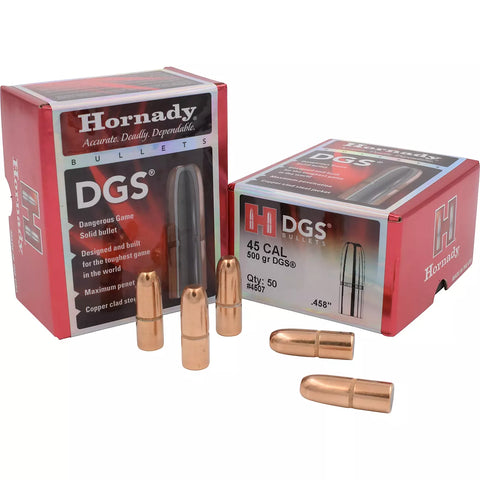 Hornady 45cal (.458) 500gr DGS projectiles x50 (4507)