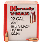 Hornady v-max 22cal 40gr BT x100