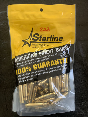 New Starline 223REM Brass x100