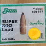 Sierra Super Roo 22 Cal - .224 - 55gr SP Spitzer boat tail