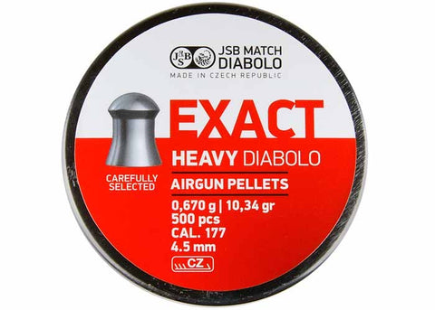 JSB exact heavy .177cal pellets x500