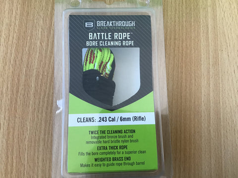 Breakthrough Battle Rope Bore Cleaning Rope for .243cal/6mm (rifle)