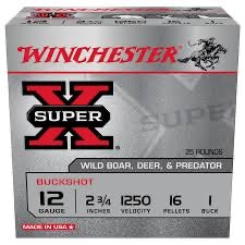 Winchester 12ga 1buck 16pellet buckshot