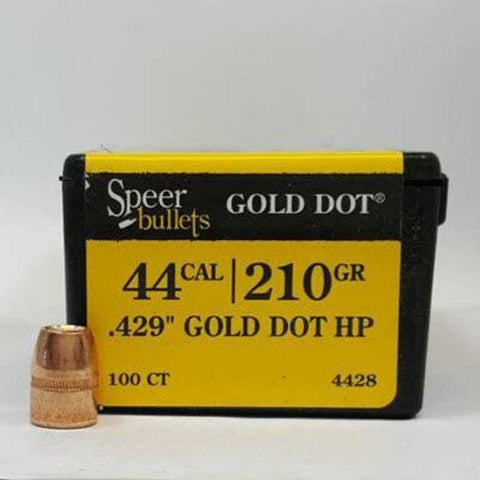 Speer 44cal 210gr gold dot HP