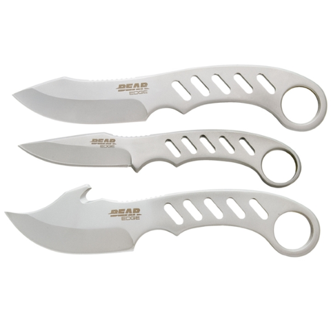 BEAR EDGE 3 PIECE GAME KNIFE SET 440 STAINLESS STEEL BLADES