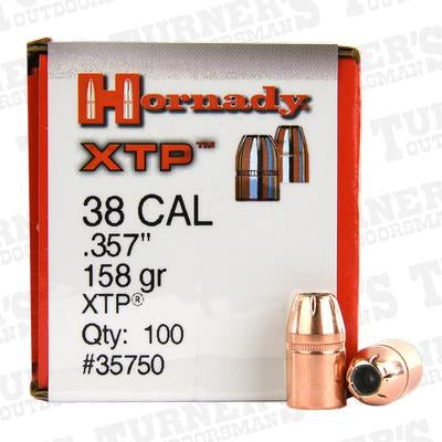 Hornady XTP (.357) 38cal 158gr extreme terminal performance x100 #35750