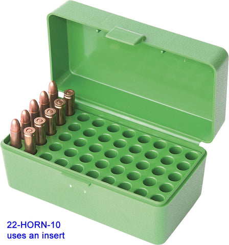 MTM 22hornet 50 round ammo box