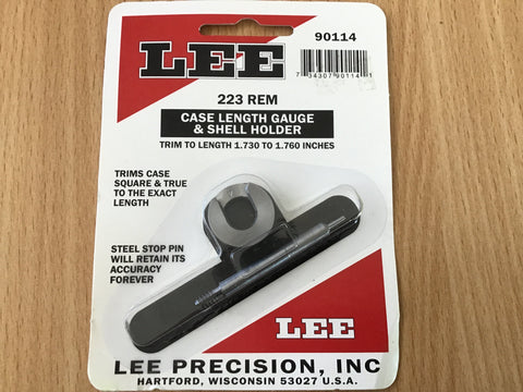 Lee Case Length Gauge & Shell Holder for .223 REM 90114