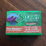 Sierra Pro-Hunter - 270cal - 130gr SP FB - Box of 100