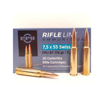 PPU Ammunition - 7.5x55 Swiss - 174gr FMJ BT