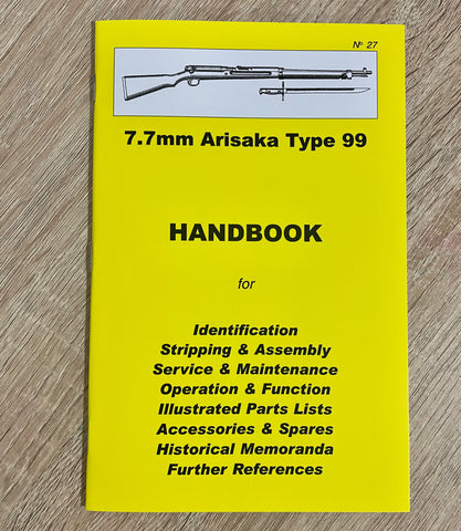 7.7mm Arisaka type 99 rifle handbook #27