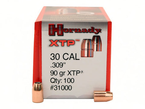 Hornady 30cal (.309) 90gr XTP projectiles x100 H31000