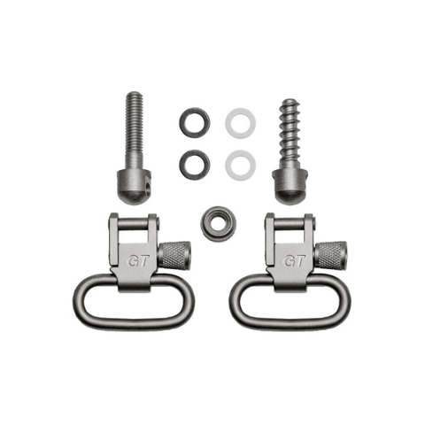 Grovtec satin nickel sling swivel set GTSW09