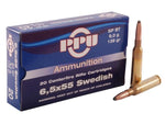 PPU 6.5x55 Swedish 139gr SP box of 20