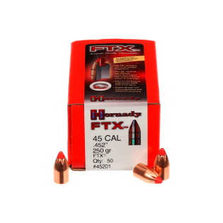 Hornady FTX 45cal (.452) 250gr x50