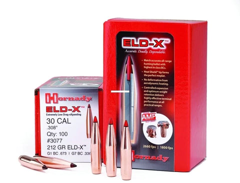 Hornady 30cal ELD-X 212gr x100 #3077