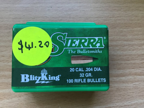 Sierra BlitzKing - .20cal (.204) - 32gr - Box of 100