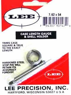 Lee Case Length Gauge & Shell Holder for 7.62x54 Russian