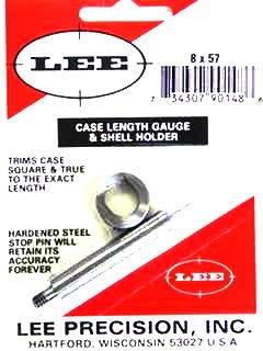 Lee Case Length Gauge & Shell Holder for 8x57 Mauser